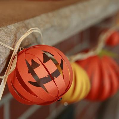 Halloween-pumpkin-garland-hpaper-craft