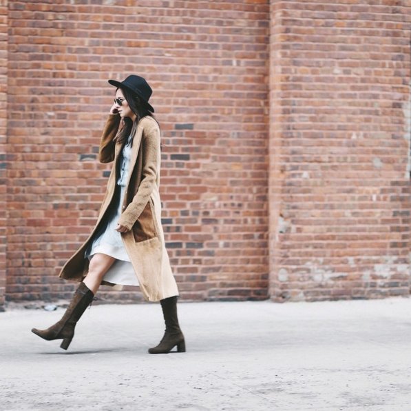 Styled-calf-high-boots-hat