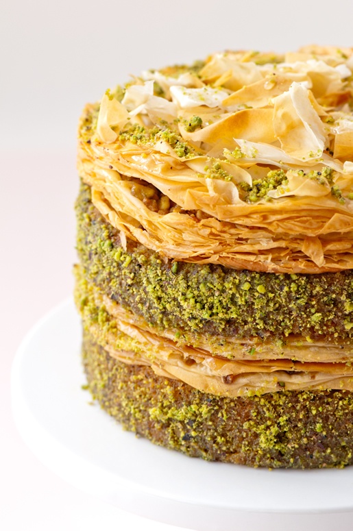 Pistachio-baklava-cake