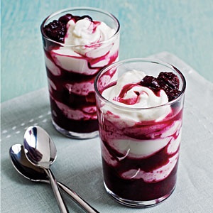Greek-yogurt-with-warm-black-and-blueberry-sauce-recipe
