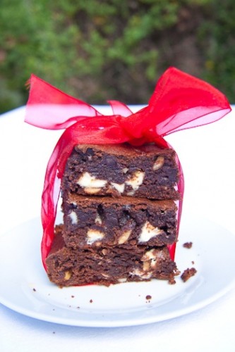 Triple-chocolate-brownies-333x500