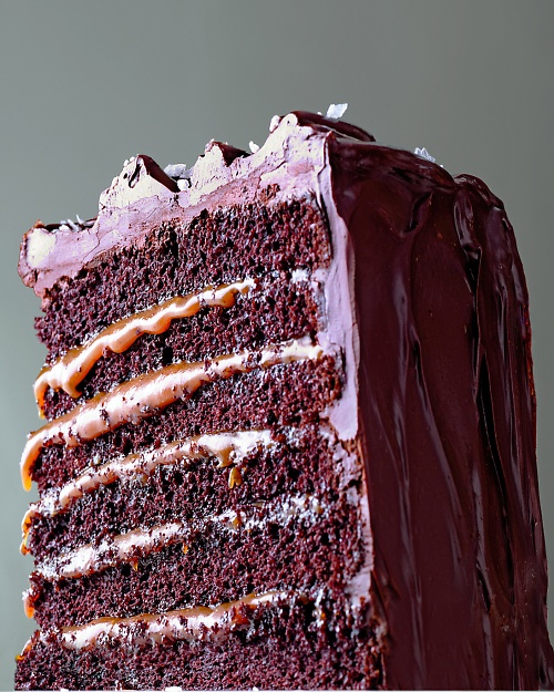 Salted-caramel-six-layer-chocolate-cake