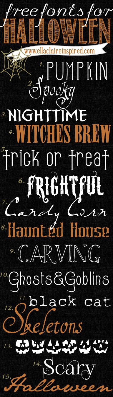Halloween+fonts