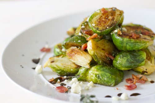 Caramelized-brussel-sprouts-with-blue-cheese-and-bacon-500x333