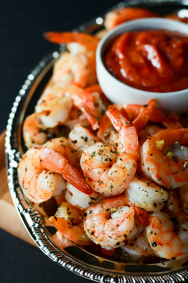 Garlic-herb-roasted-shrimp-with-homemade-cocktail-sauce-4