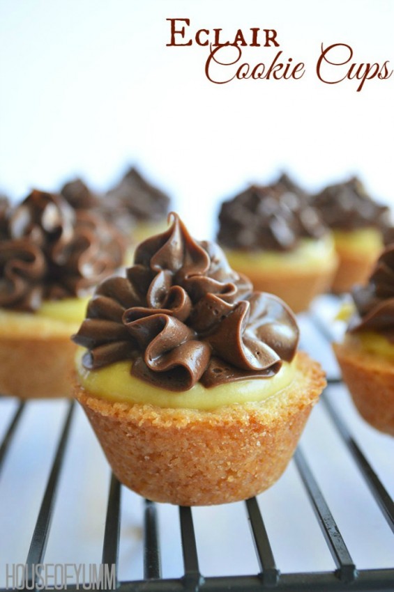 Eclair-cookie-cups