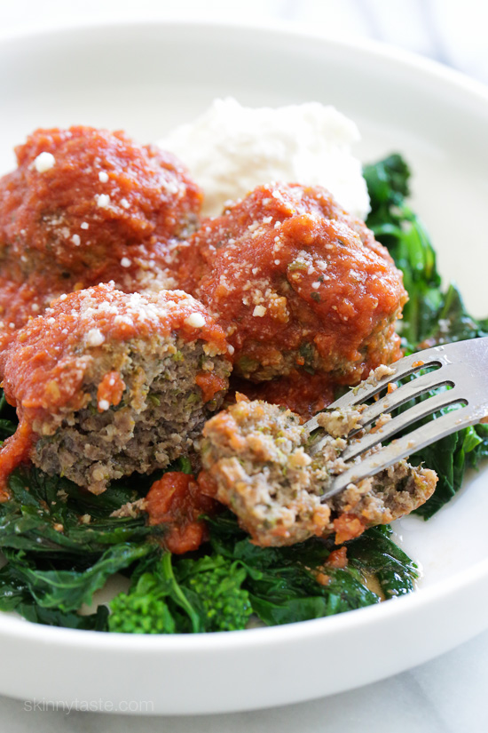 Slow-cooker-broccoli-rabe-meatballs