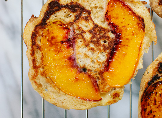 Peach-upside-down-pancakes