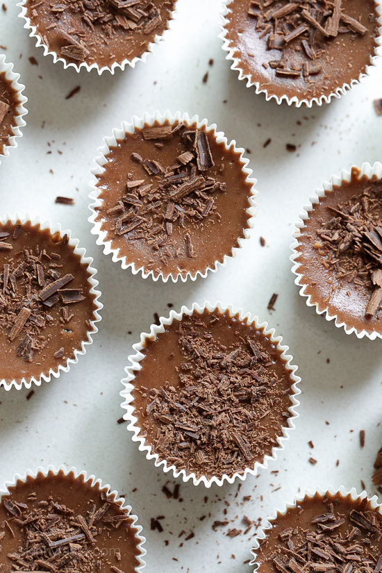Five-ingredient-chocolate-cheesecake-cups