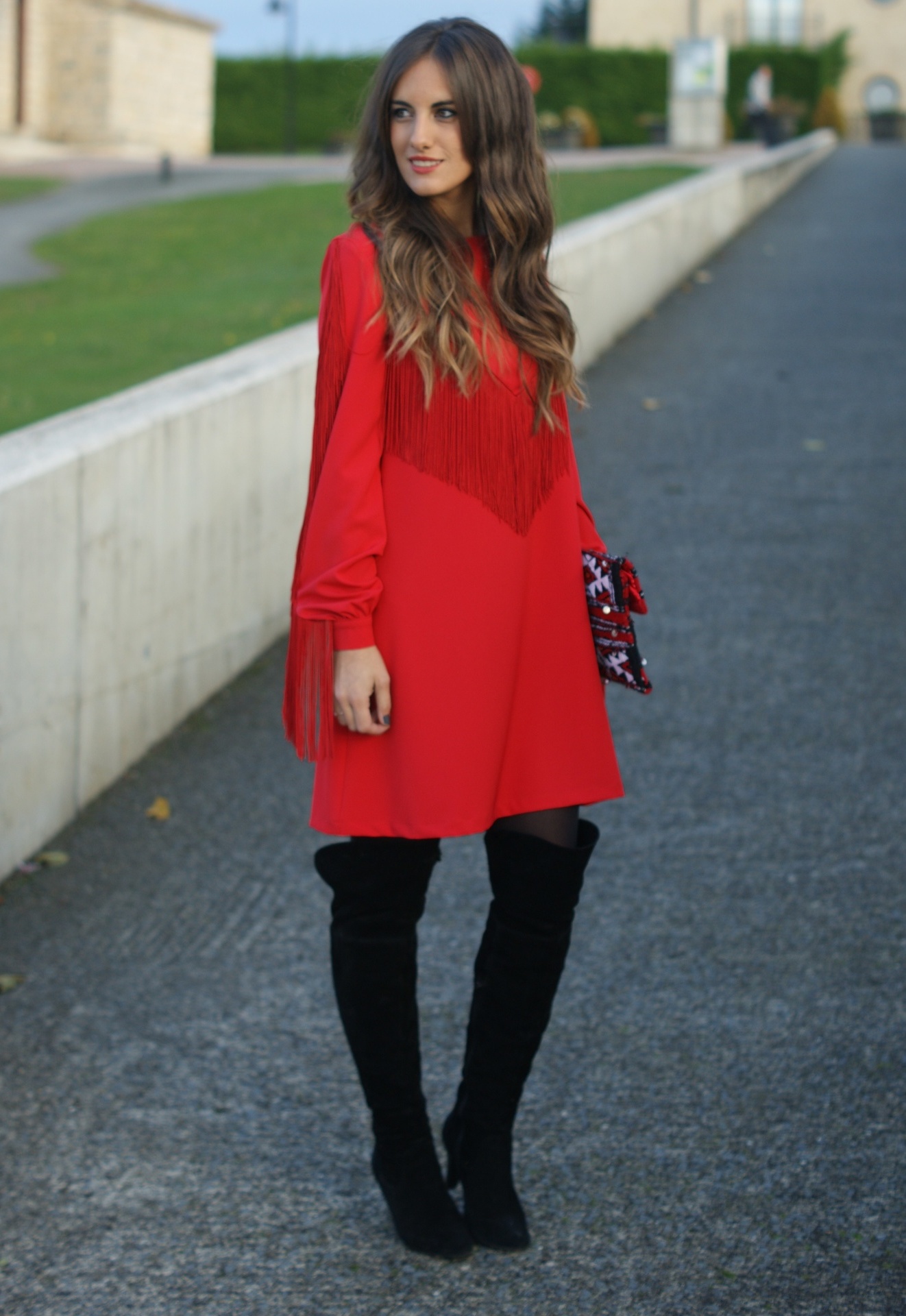 Red-fringe-dress