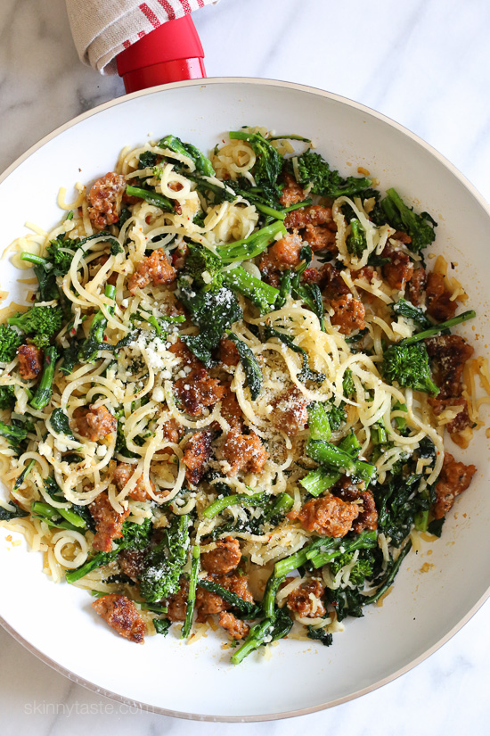 Broccoli-rabe-and-sausage-parsnip-spiralized-pasta-4