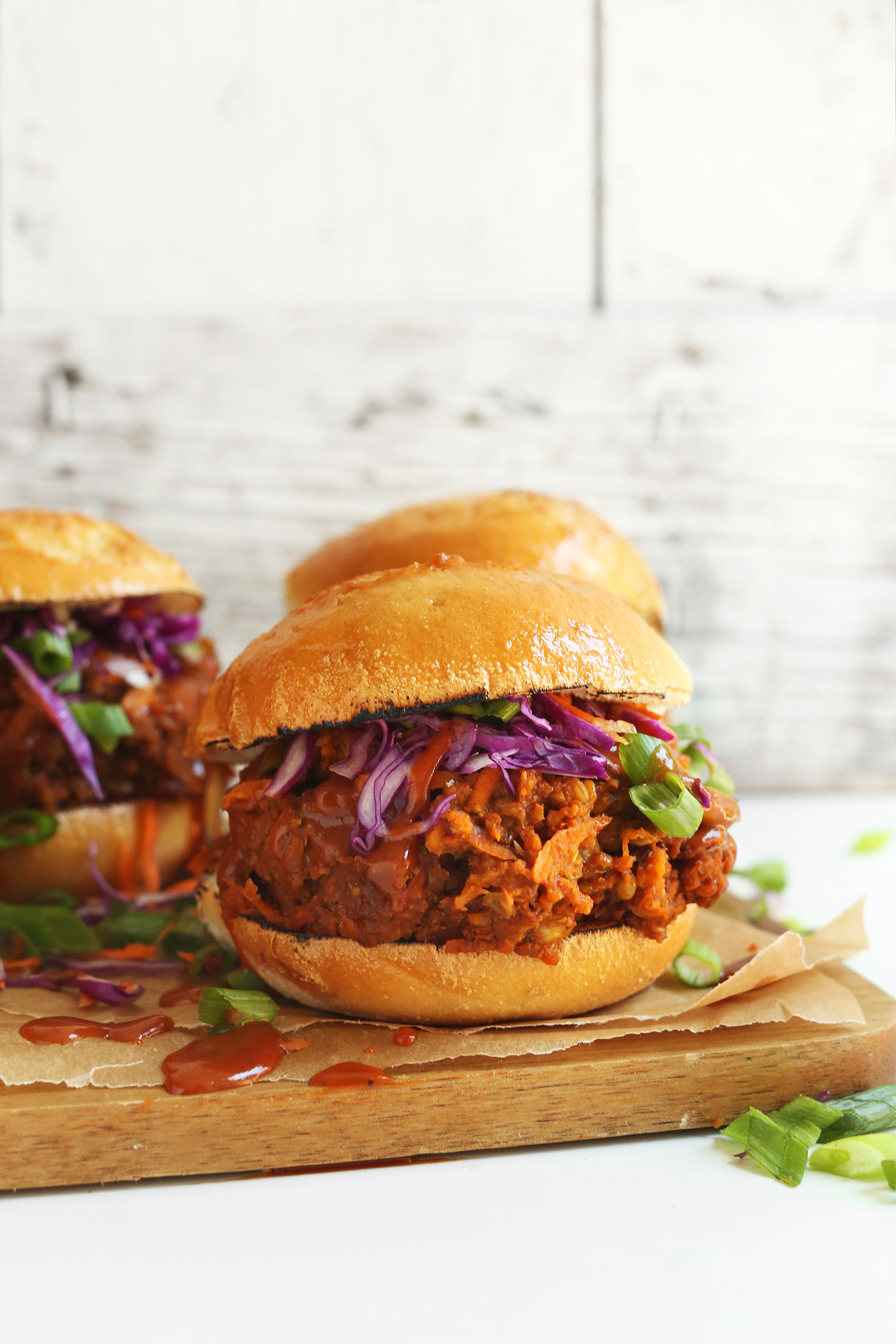 The-best-vegan-pulled-pork-sandwich-lentils-carrots-packed-with-protein-vegan-glutenfree-lentils-recipe-bbq-easy