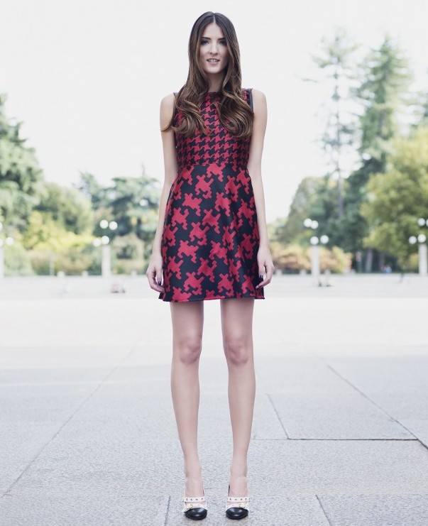 4.-houndstooth-print-dress-with-cap-toe-shoes